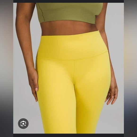 Lululemon-Sz 14- High Rise Double Lined Aligns- 28” Inseam- Soleil - Picture 7 of 14